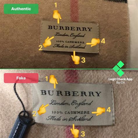 fake burberry scarf logo|authentic burberry tag.